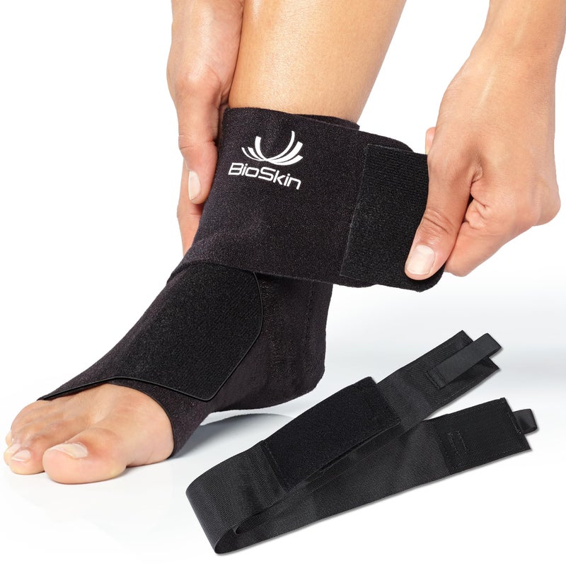 BioSkin Ankle Wrap Compression Brace Ankle Wrap for PostOp Foot or Ankle Surgery Sprained Ankle Post Injury Ankle Brace Ankle Support Brace for Women and Men HSA or FSA Eligible
